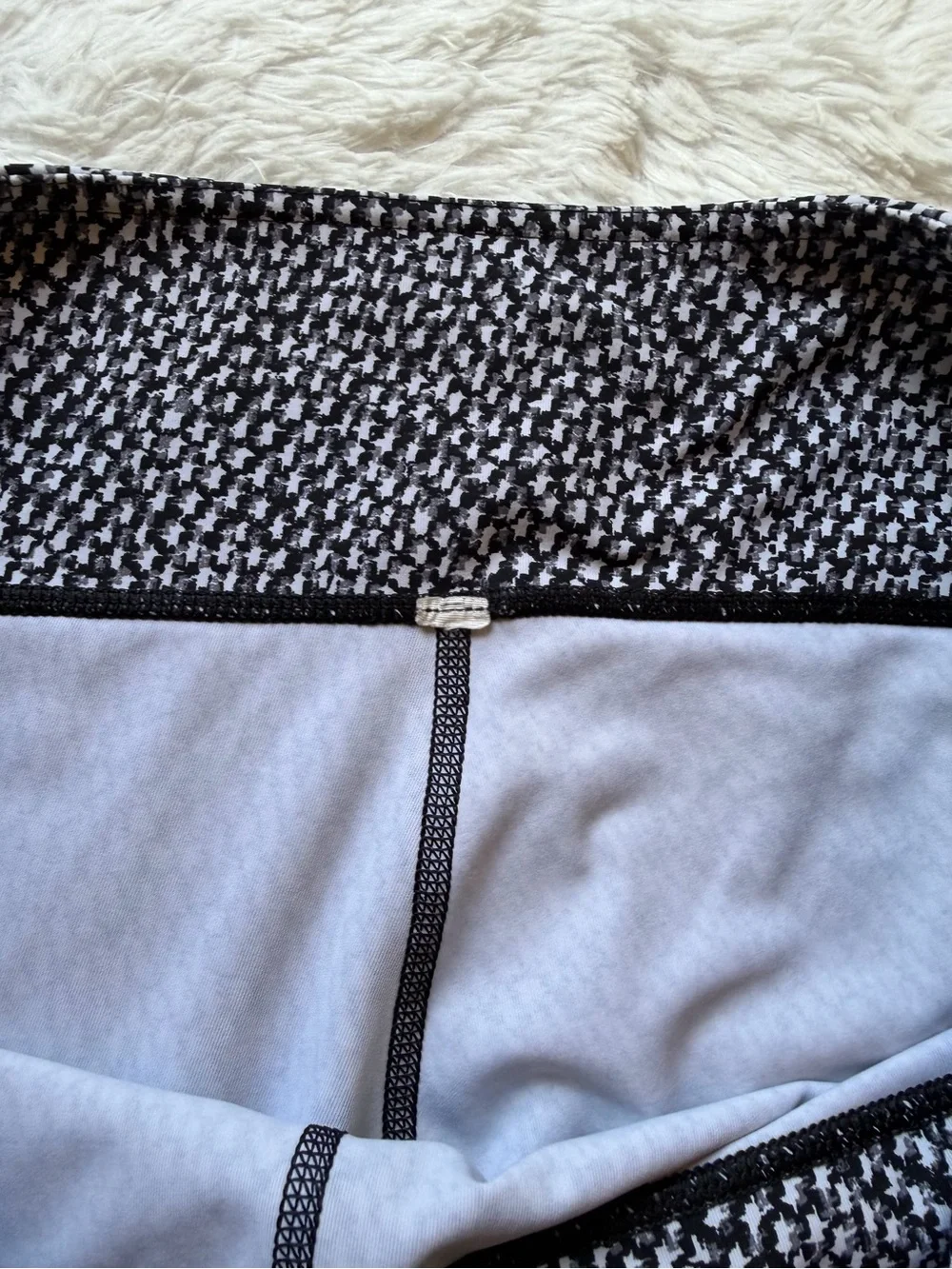 Lululemon Wunder Under Crop Scatter Star Grey Black Geometric Leggings Size 12